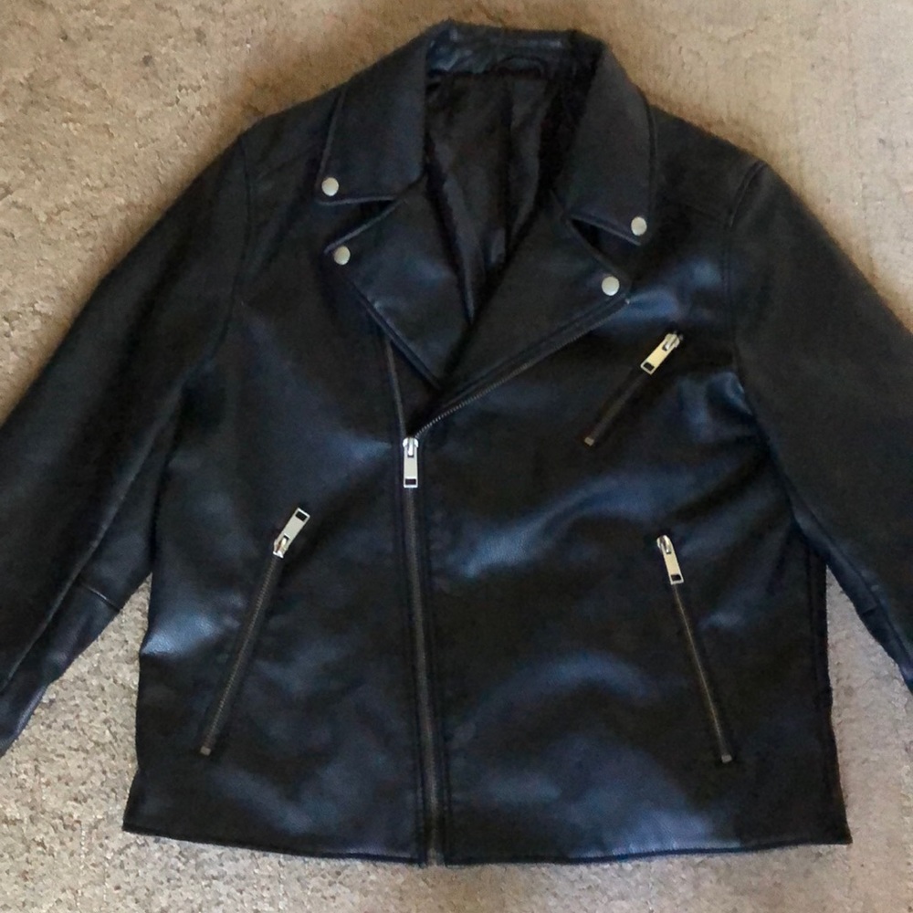 Rockabilly Greaser Leather Moto Jacket